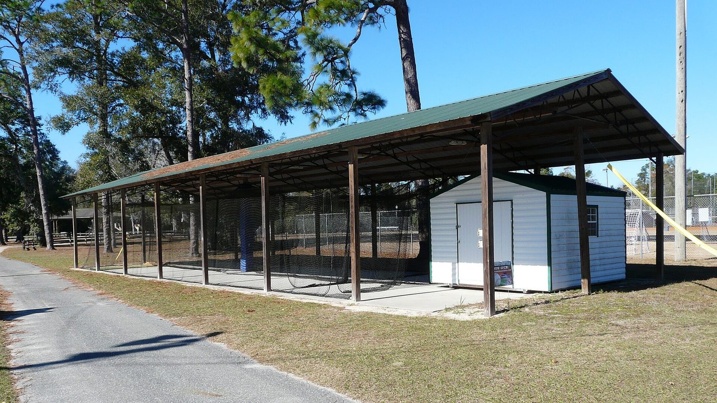 Representative outdoor batting cages (Medart Recreation Park)