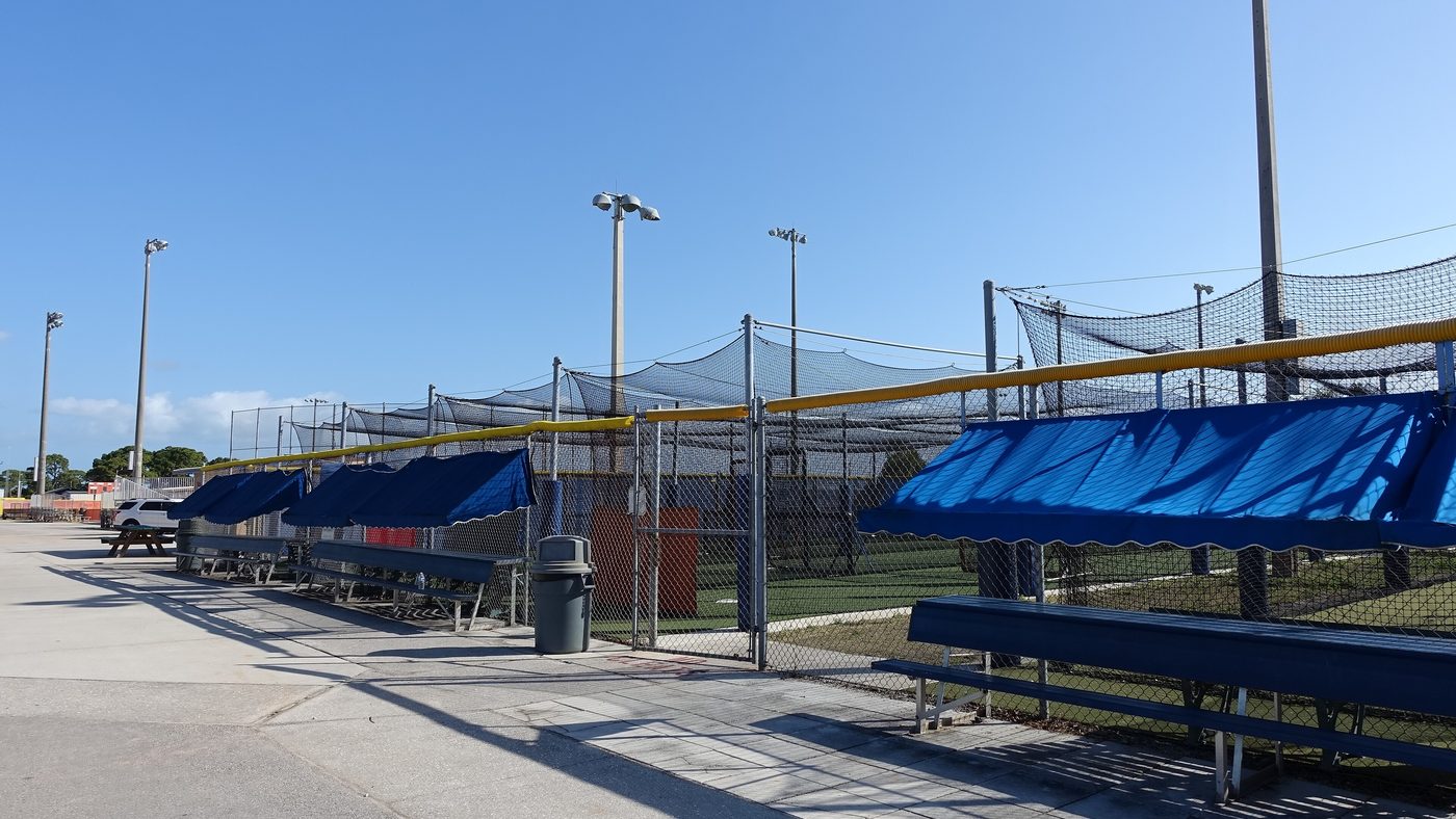 Representative outdoor batting cages (Lawnwood Sports Complex, FL)