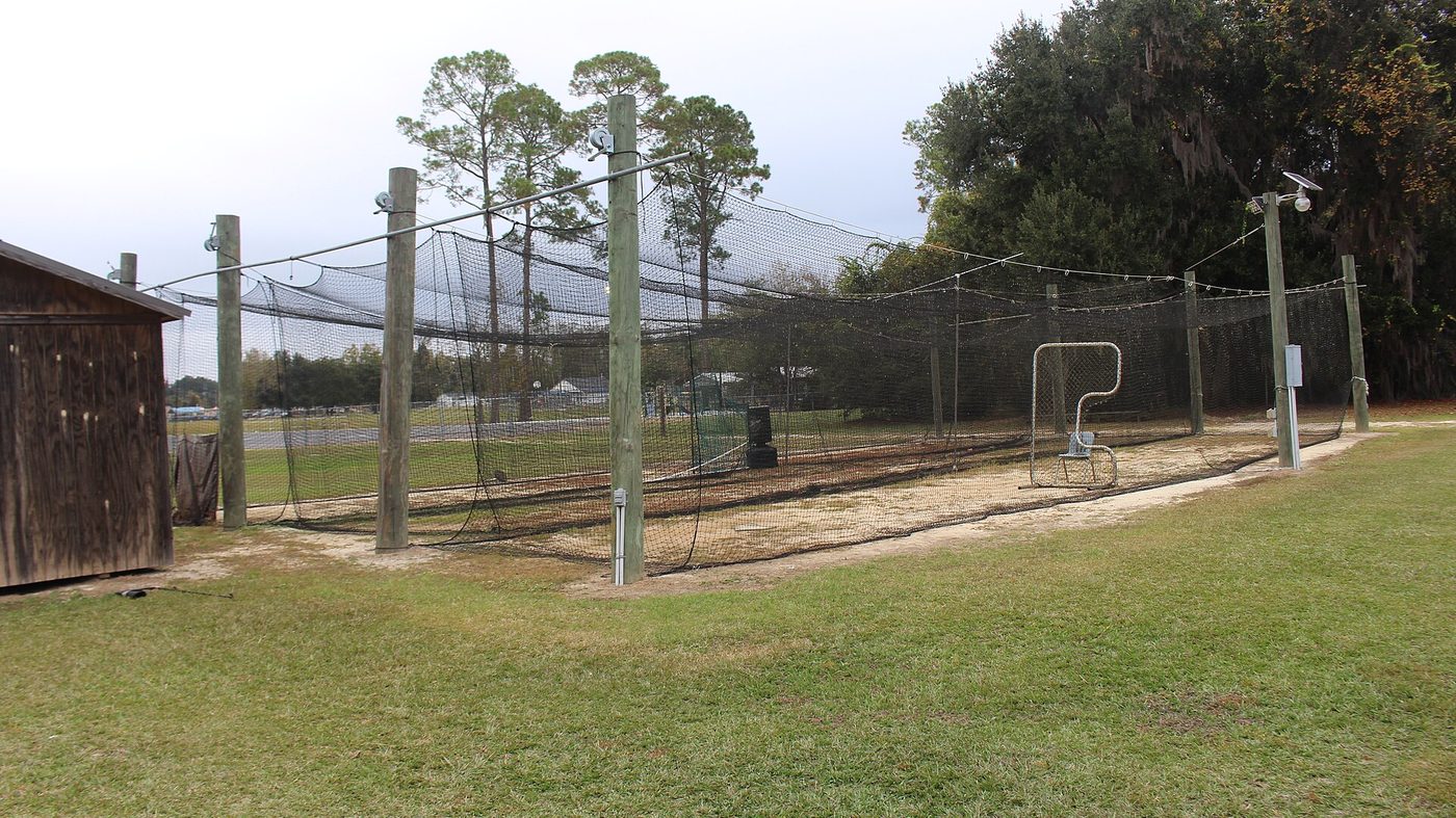 Representative outdoor batting cages (Lakeland softball fields)
