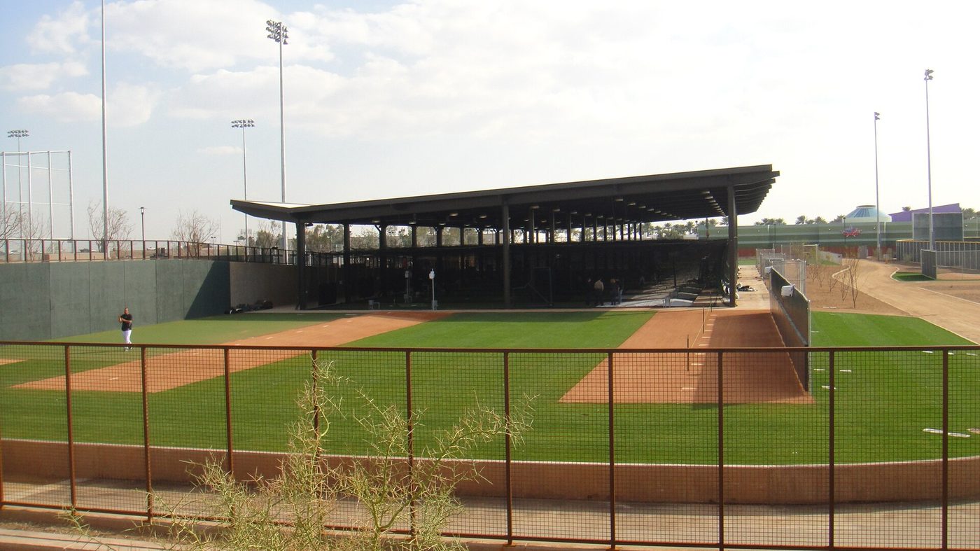 Representative outdoor batting cages (Salt River Fields)