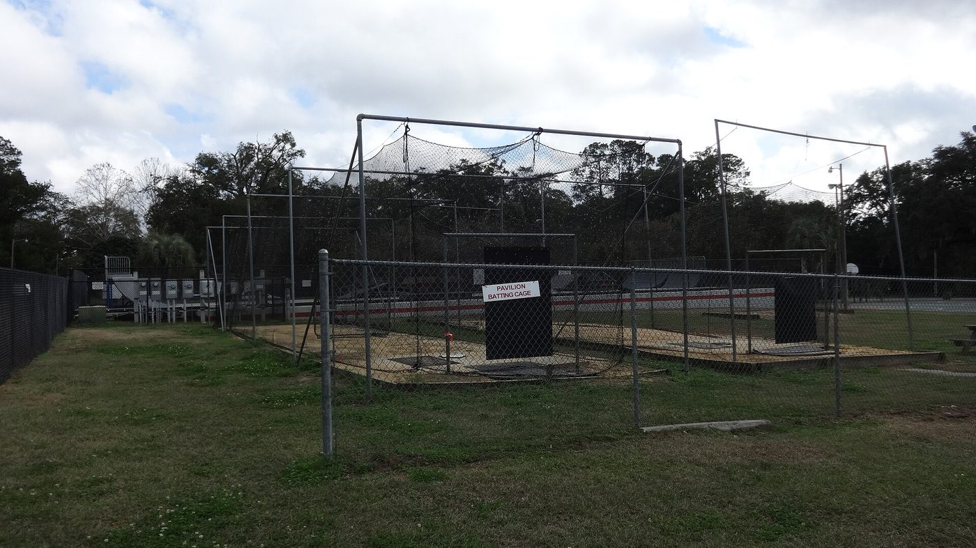 Representative outdoor batting cages (Hal Brady Recreation Complex)