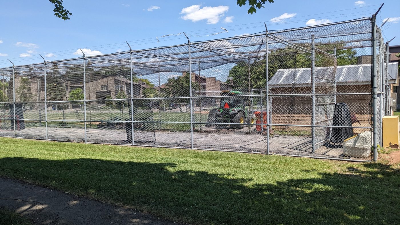 Representative outdoor batting cage (Parc Lake Road)