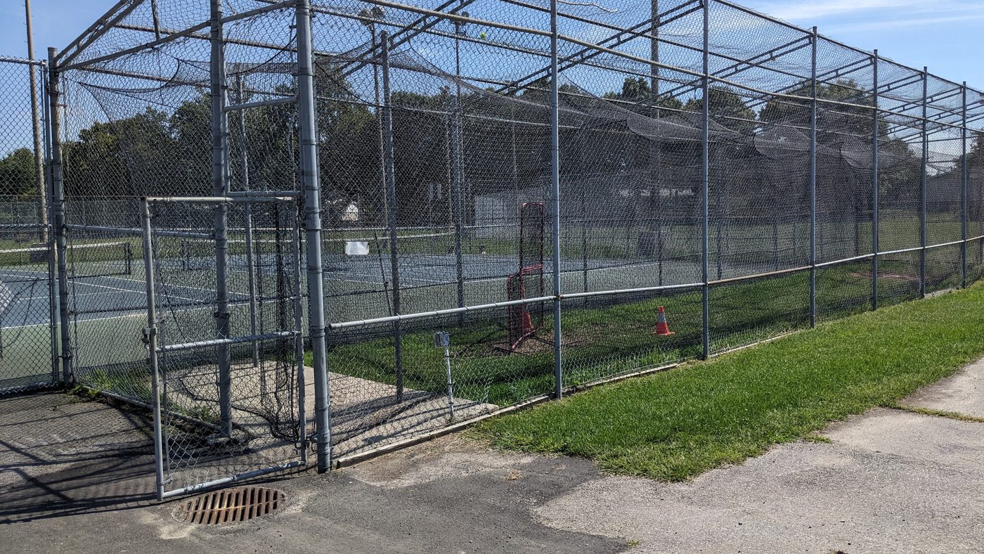 Representative outdoor batting cage (Parc Brook)