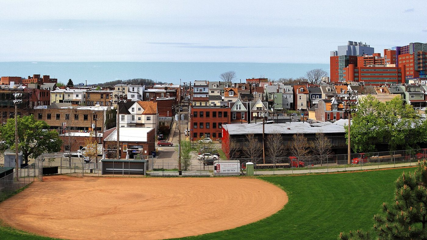 Baseball field at Bloomfield Park, Pittsburgh, PA
