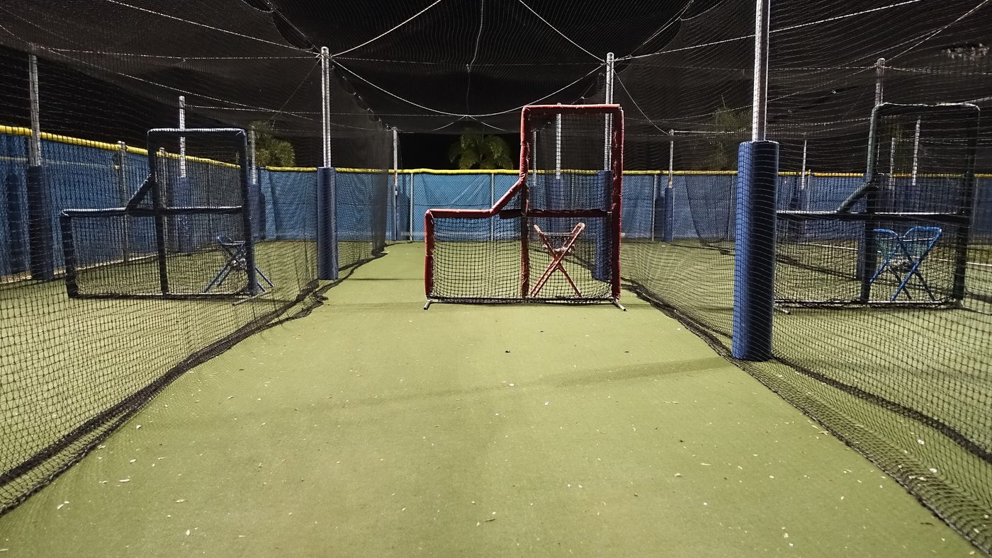Representative outdoor batting cages (Lawnwood Sports Complex, FL)