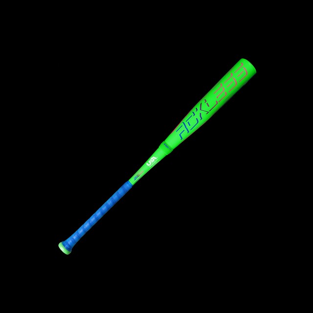 2026 Marucci CATX RCKLESS Hybrid USA bat, neon lime barrel — official product photo